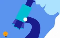 #alwaysinnovating campaign image - an illustration of a microscope with a lightbulb