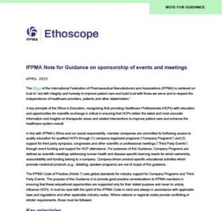 Note for Guidance: Sponsorship of events and meetings